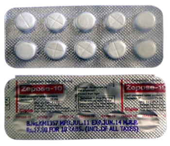 White diazepam 10mg